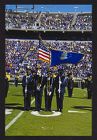 Photograph of Air Force ROTC cadets presenting the colors at an East Carolina Football game